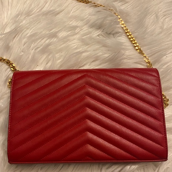 YSL Saint Laurent Monogram Chain Wallet - Picture 4 of 9